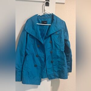 Hurly teal raincoat